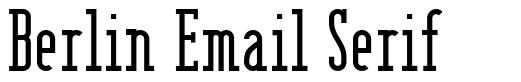 Berlin Email Serif шрифт