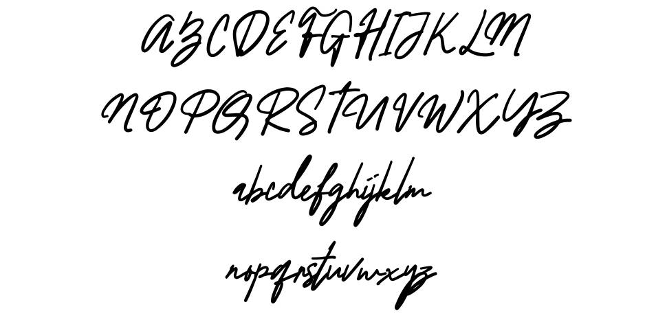 Berlina Signature font Örnekler