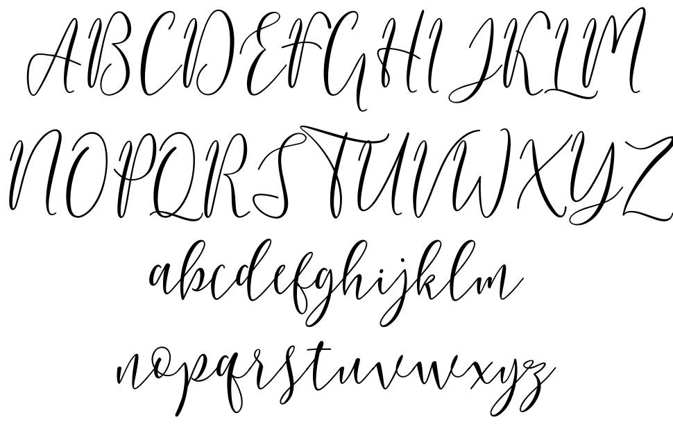 Berlinsa Script font Örnekler