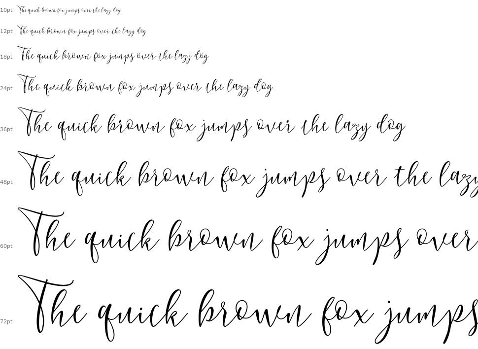 Berlinsa Script font Şelale