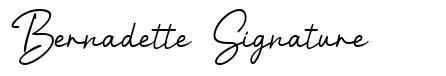 Bernadette Signature font