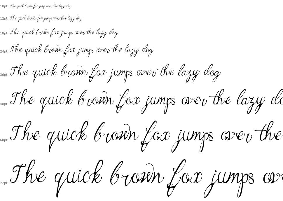 Bernadine Script шрифт Водопад