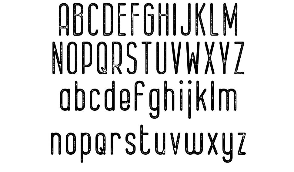 Bernound Rough font specimens