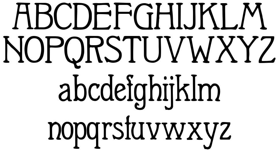 Berolina フォント 標本