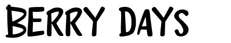 Berry Days font