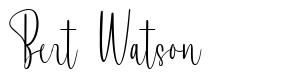 Bert Watson font