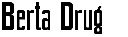 Berta Drug шрифт