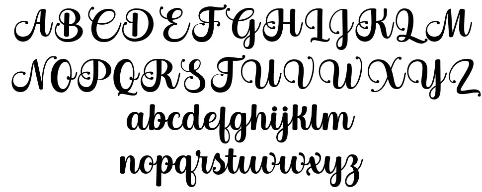 Bertha Script font specimens