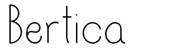 Bertica font