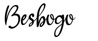 Besbogo шрифт