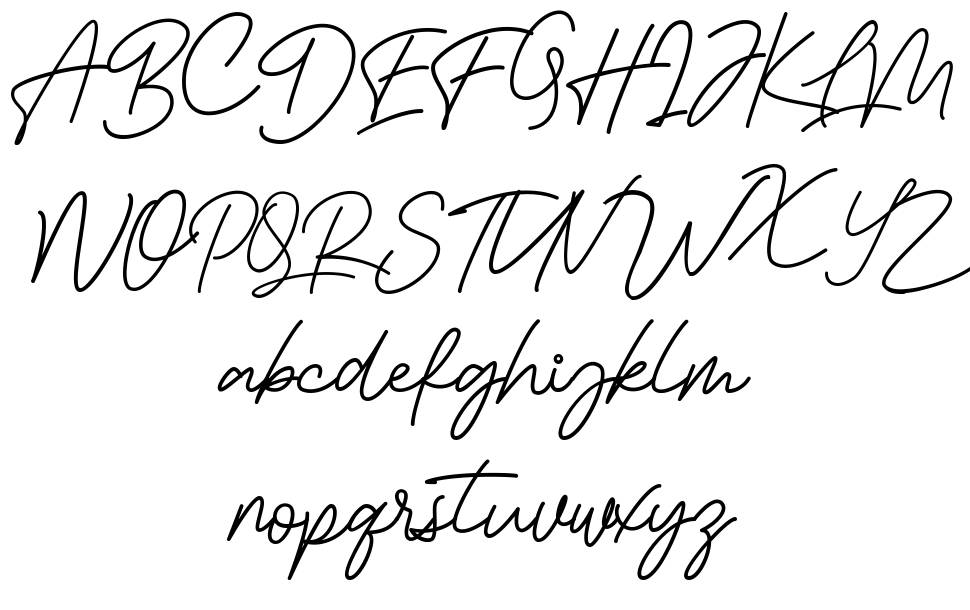 Bessita Handwriting fuente Especímenes