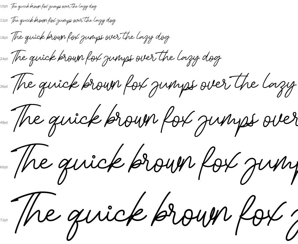 Bessita Handwriting шрифт Водопад