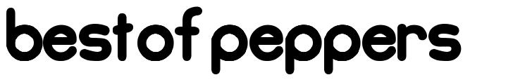 Best Of Peppers font