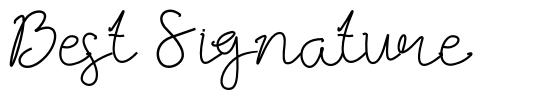 Best Signature czcionka