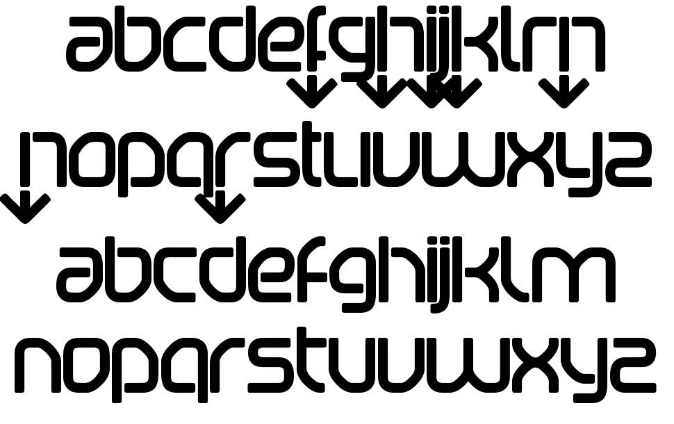Betaport font specimens