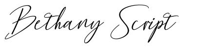 Bethany Script carattere
