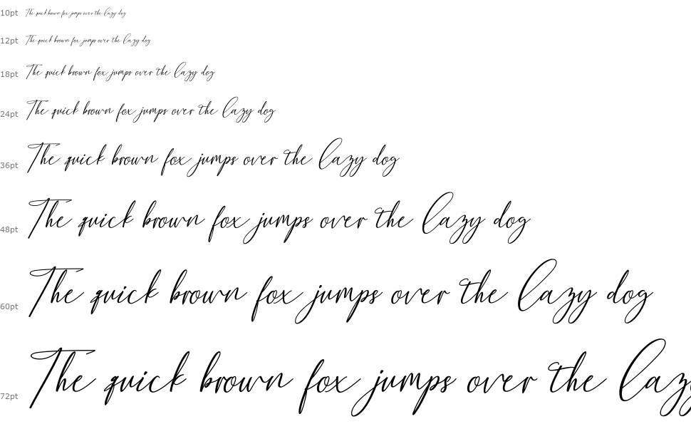 Bethany Script font Waterfall