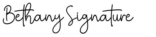Bethany Signature font