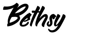 Bethsy font