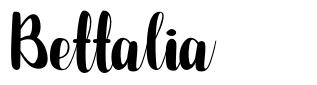 Bettalia 字形