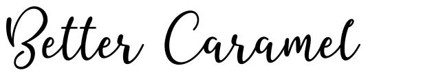 Better Caramel шрифт