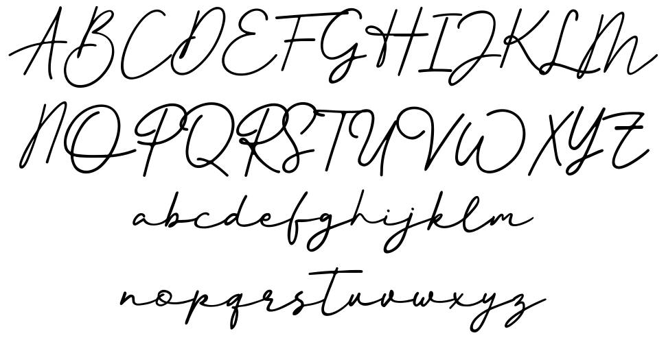 Better Signature font specimens