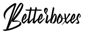 Betterboxes font