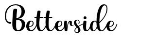 Betterside font