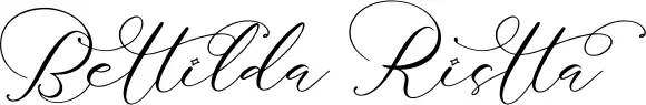 Bettilda Ristta schriftart