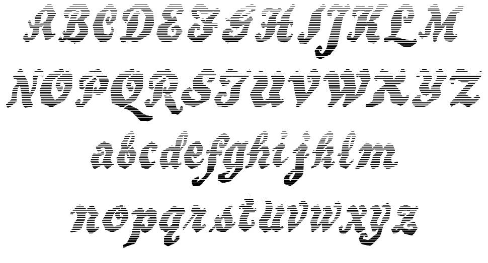 Beware The Neighboors Shadow font specimens