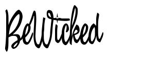 BeWicked font