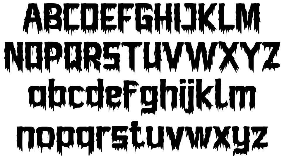Bhoory font specimens