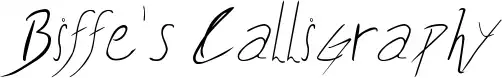 Biffe's Calligraphy
