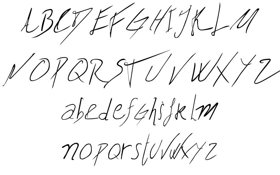 Biffe's Calligraphy шрифт Спецификация