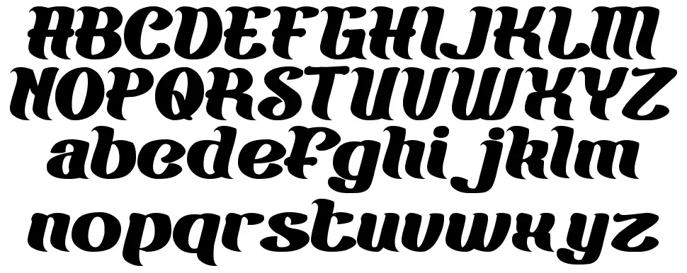 Big Burgerfont specimens