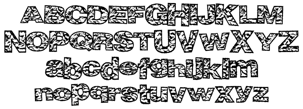 Big Crumpfont specimens