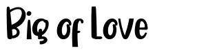 Big of Love font