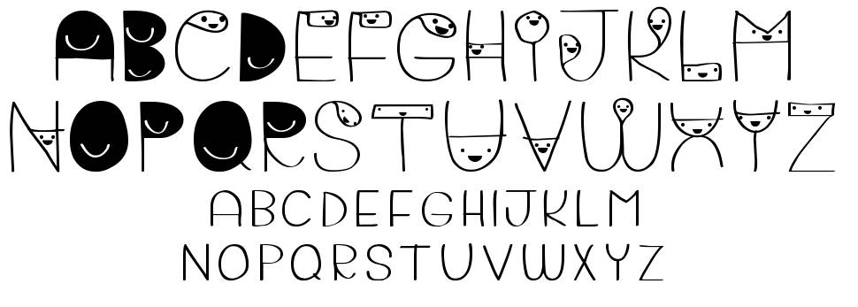 Bigattino font Örnekler