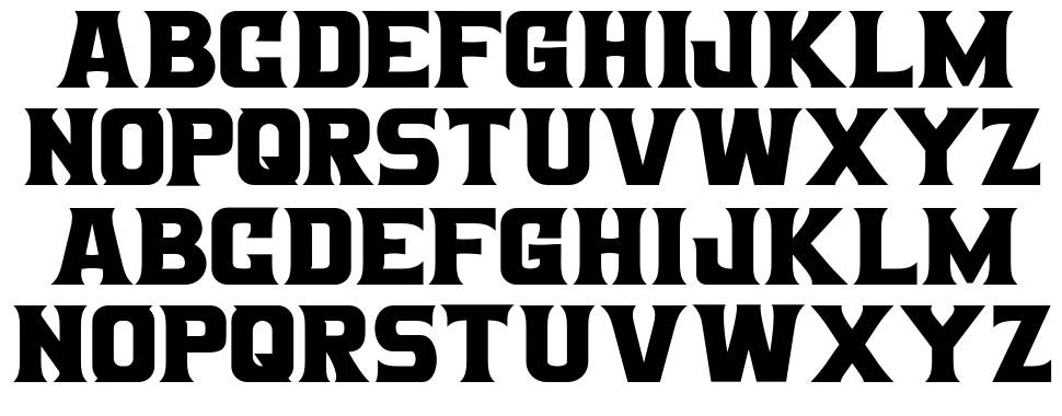 Bigboz font specimens
