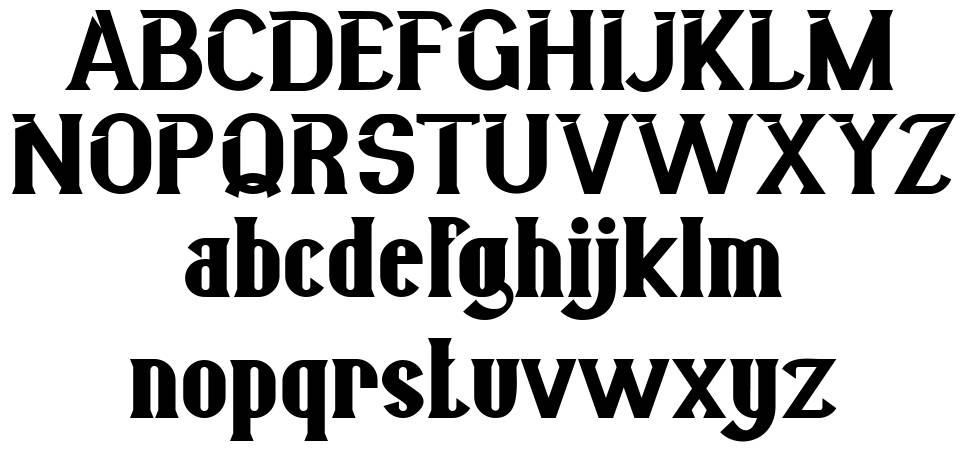 Bigcity font specimens