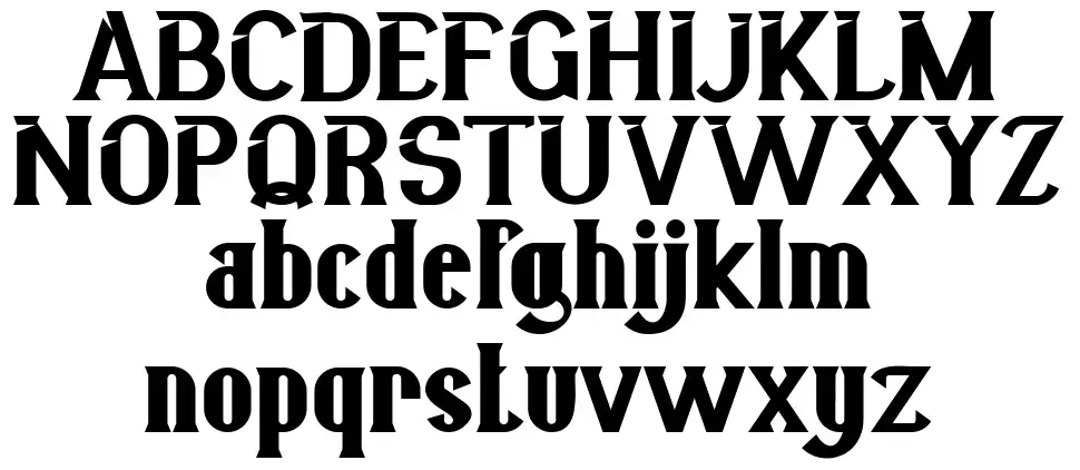 Bigcity font specimens