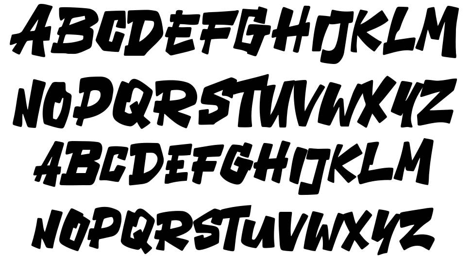 Bigdex font specimens