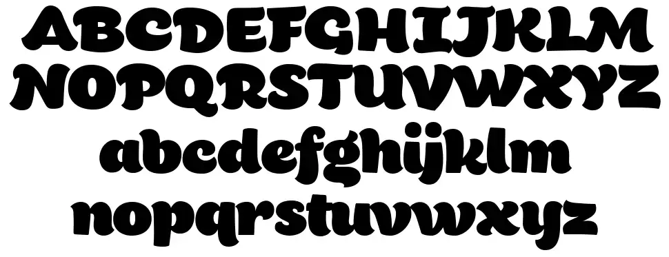 Bigfat Script font Örnekler