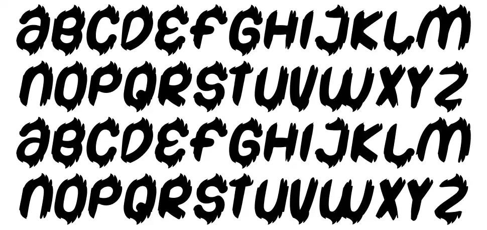 Bigfoot Cute font specimens