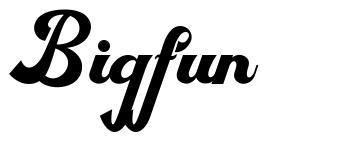 Bigfun шрифт