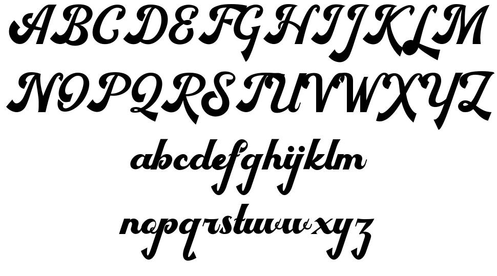 Bigfun font specimens
