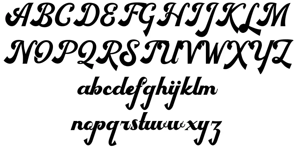 Bigfun font specimens