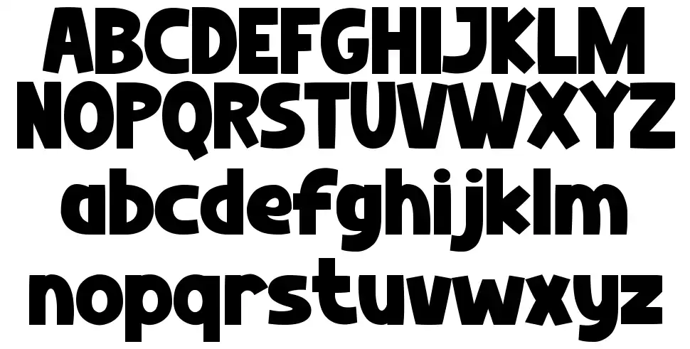 Biggy John font specimens