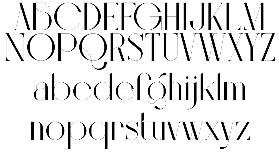 Bigilla font specimens