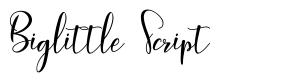 Biglittle Script carattere